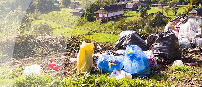 Müll in der Landschaft Müll in der Landschaft