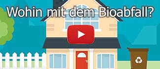 Bild von einem Haus und einer Biotonne