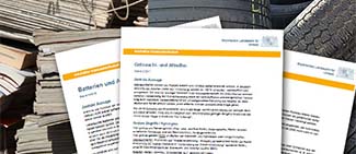 Titelseiten von Info-Blättern; Interner Link
